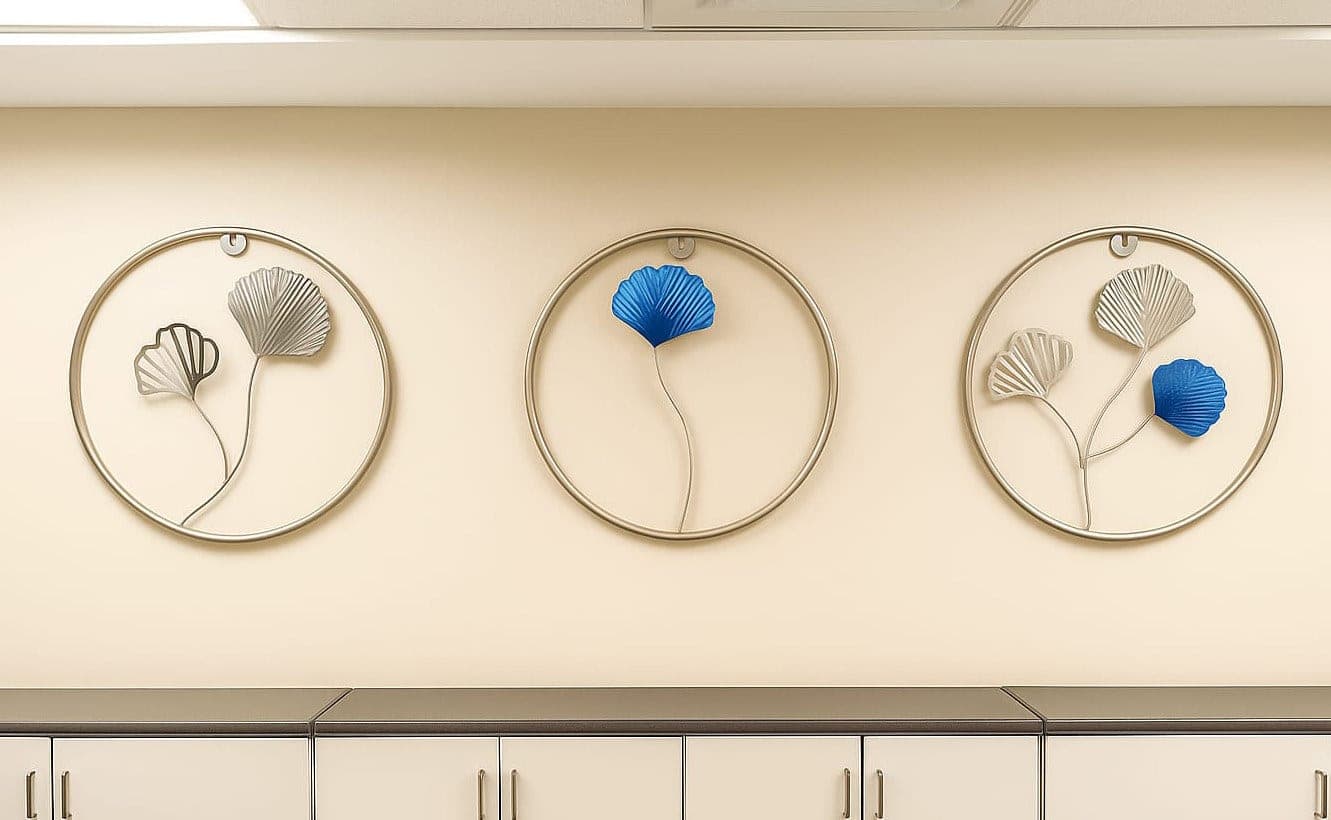 Ginkgo Ring Wall Art (3 Piece)