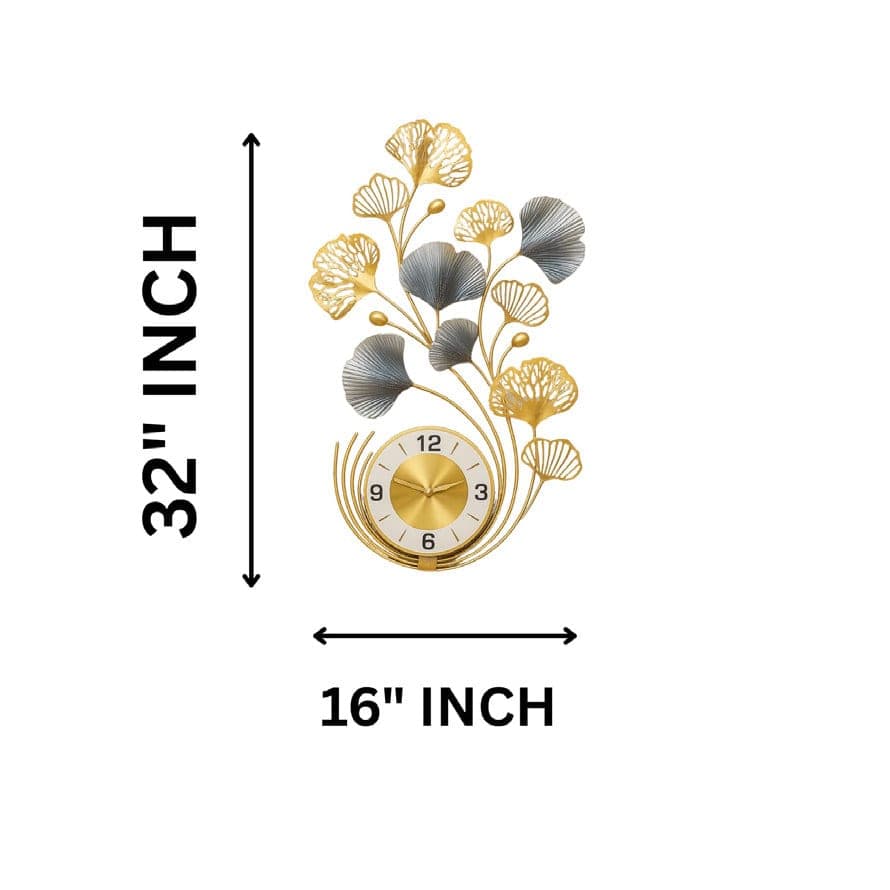 Ginkgo Wall Clock 16 inch